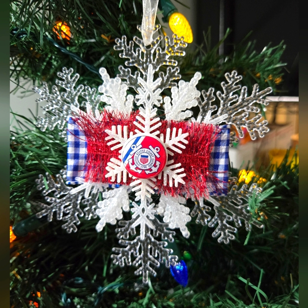 NWT US Coast Guard Ornament United States Coast Guard Military Souvenir OOAK